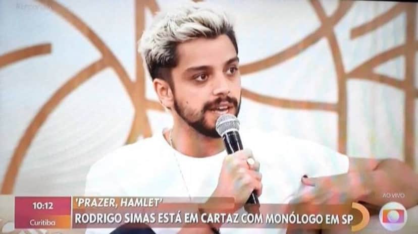 Rodrigo Simas no Encontro (Foto: Reprodução)