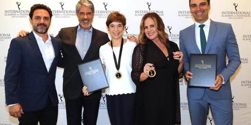 Jornalistas da Globo na premiação do Emmy de Jornalismo (Foto Reprodução/Internet) Jornalistas da Globo na premiação do Emmy de Jornalismo (Foto Reprodução/Internet)