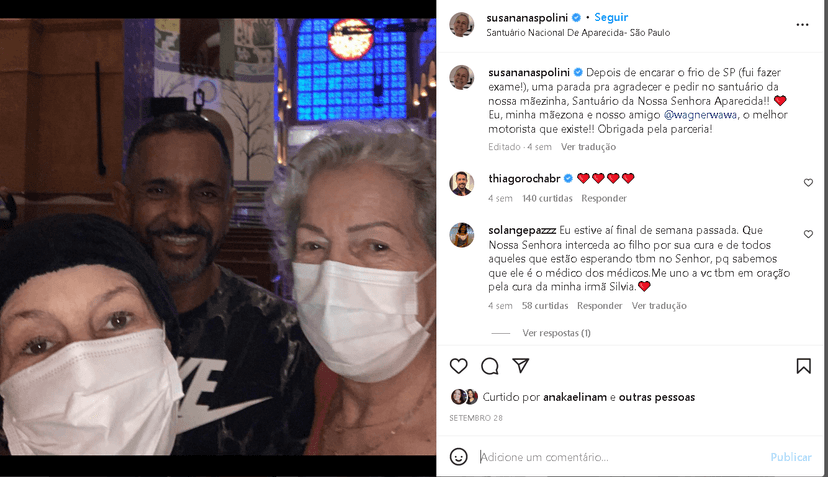 Ultimas palavras de Susana Naspolini antes de falecer, mostra que ela sempre foi uma mulher de muita fé e comoveu o público - Foto Reprodução Ultimas palavras de Susana Naspolini antes de falecer, mostra que ela sempre foi uma mulher de muita fé e comoveu o público - Foto Reprodução