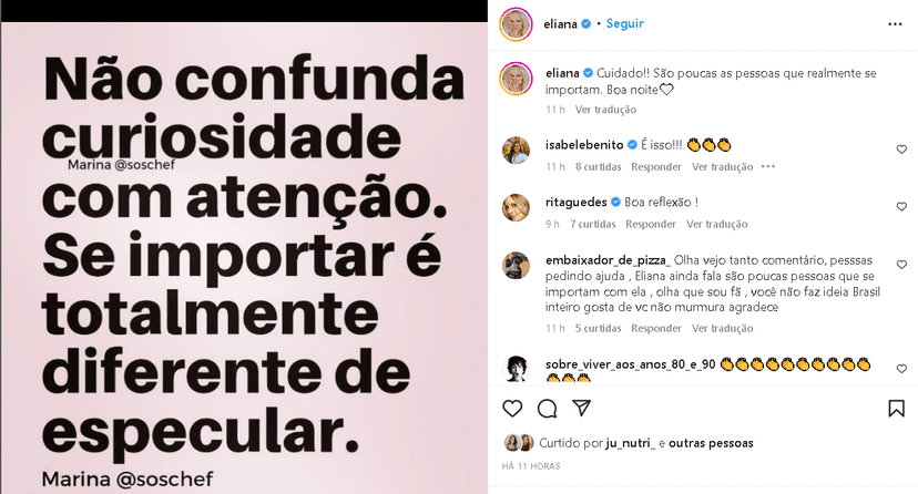 Apresentadora do SBT, Eliana, faz desabafo importante nas redes sociais e surpreende o Brasil - Foto Reprodução Instagram Apresentadora do SBT, Eliana, faz desabafo importante nas redes sociais e surpreende o Brasil - Foto Reprodução Instagram