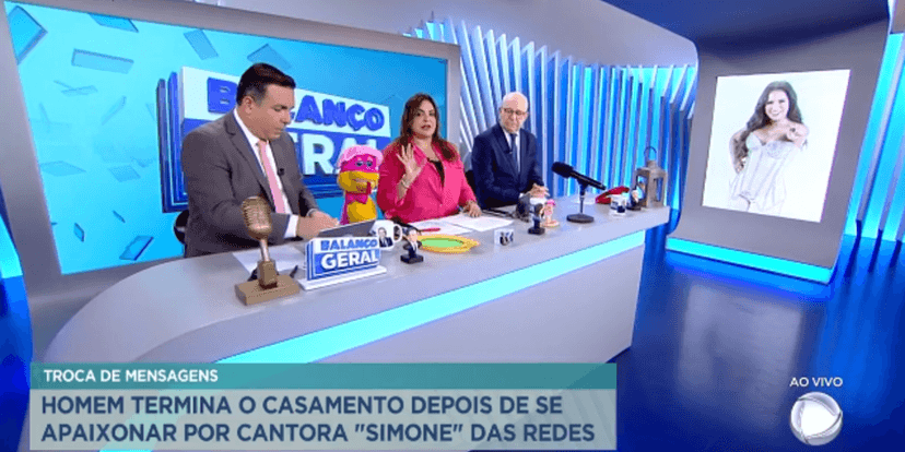 O caso foi noticiado no programa "Balanço Geral" da RecordTv (Foto Reprodução/Twitter) O caso foi noticiado no programa "Balanço Geral" da RecordTv (Foto Reprodução/Twitter)