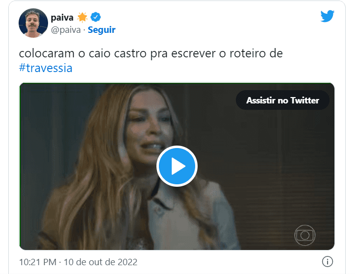 Web reage após cena de Massafera em Travessia (Foto Reprodução/Twitter) Web reage após cena de Massafera em Travessia (Foto Reprodução/Twitter)