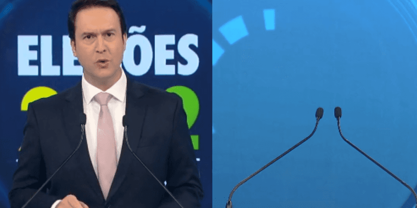 Eduardo Ribeiro fez questão de mostrar o púlpito do ex-presidente vazio e criticou a postura de Lula Eduardo Ribeiro fez questão de mostrar o púlpito do ex-presidente vazio e criticou a postura de Lula