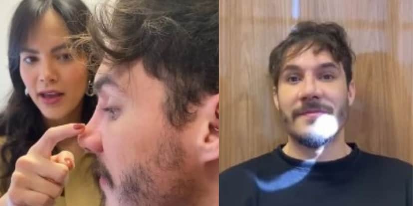 Ex-BBB Eliezer mostra novo nariz após rinoplastia - Foto Reprodução Instagram Ex-BBB Eliezer mostra novo nariz após rinoplastia - Foto Reprodução Instagram