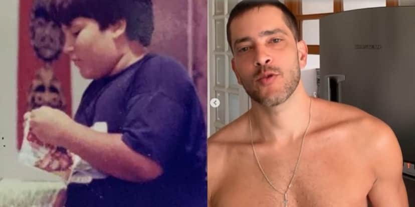 Bento Ribeiro, ator da Globo que já pesou 140kg, surgiu nas redes sociais exibindo corpo musculoso e bem diferente - Reprodução Bento Ribeiro, ator da Globo que já pesou 140kg, surgiu nas redes sociais exibindo corpo musculoso e bem diferente - Reprodução
