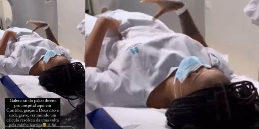 Ludmilla deixa show às pressas, é hospitalizada com fortes dores e foto na maca de hospital é divulgada Ludmilla deixa show às pressas, é hospitalizada com fortes dores e foto na maca de hospital é divulgada