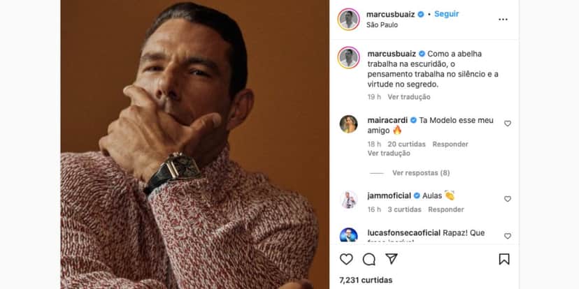 Marcus Buaiz compartilha mensagem enigmática após foto de Wanessa Camargo e Dado Dolabella (Reprodução) Marcus Buaiz compartilha mensagem enigmática após foto de Wanessa Camargo e Dado Dolabella (Reprodução)