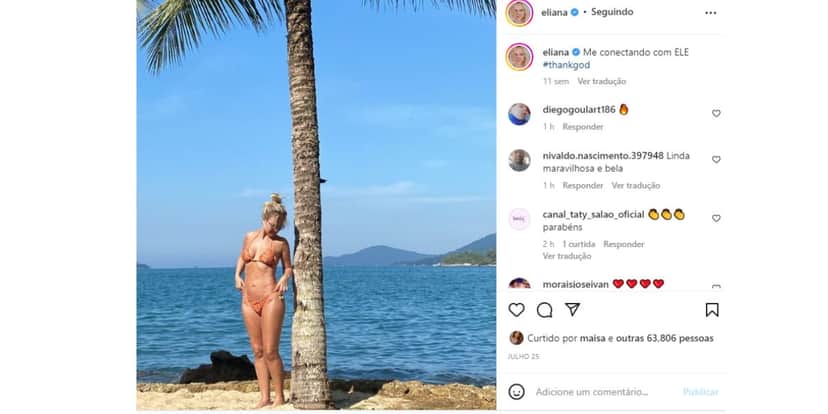 Eliana exibe curvas e encanta todos Eliana exibe curvas e encanta todos