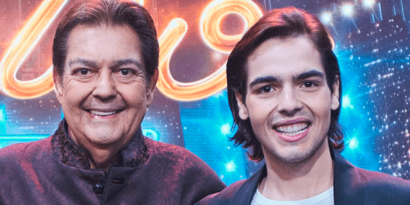 Faustão e seu filho João Guilherme (Foto: Reprodução / Band) Faustão e seu filho João Guilherme (Foto: Reprodução / Band)