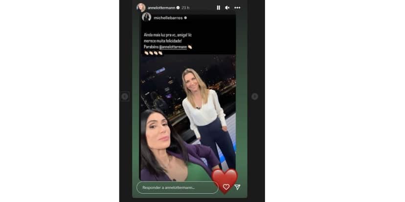 Michele Barros publica Storie com Anne Michele Barros publica Storie com Anne