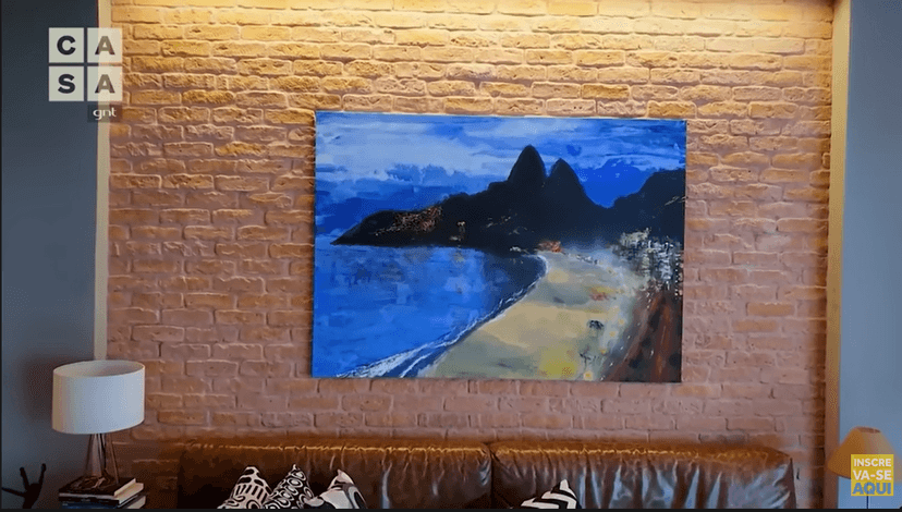 O quadro favorito da atriz feito por Edgard, seu companheiro (Foto Reprodução/Youtube) O quadro favorito da atriz feito por Edgard, seu companheiro (Foto Reprodução/Youtube)