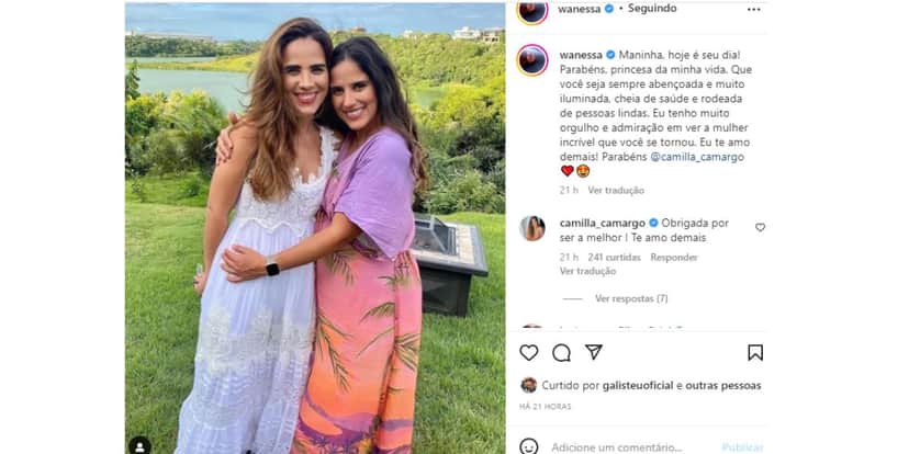 Wanessa Camargo e Camilla Wanessa Camargo e Camilla