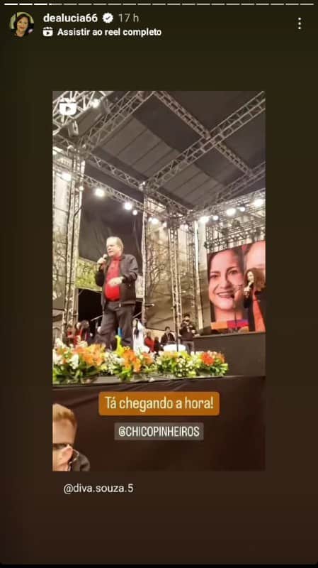 Déa Lúcia mostrou vídeo de Chico Pinheiro (Foto: Reprodução/ Instagram) Déa Lúcia mostrou vídeo de Chico Pinheiro (Foto: Reprodução/ Instagram)