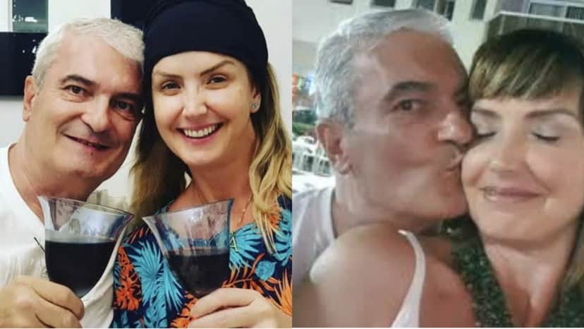 Scatena e seu marido Scatena e seu marido