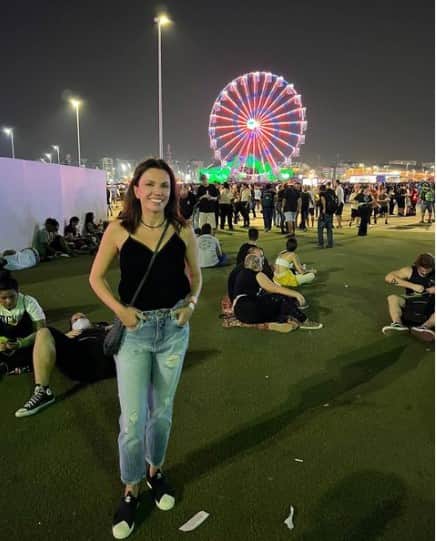Ana Paula Araújo esteve no Rock in Rio (Foto: Reprodução) Ana Paula Araújo esteve no Rock in Rio (Foto: Reprodução)