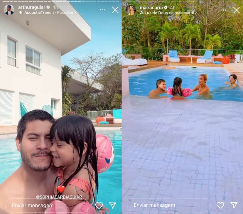 Arthur Aguiar surge no aniversário do filho de Maíra Cardi (Foto Reprodução/Instagram) Arthur Aguiar surge no aniversário do filho de Maíra Cardi (Foto Reprodução/Instagram)