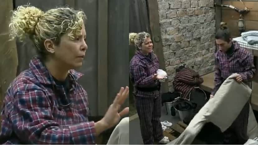 Bárbara Borges discute na baia com Pétala por lugares para dormir após Prova de Fogo Bárbara Borges discute na baia com Pétala por lugares para dormir após Prova de Fogo