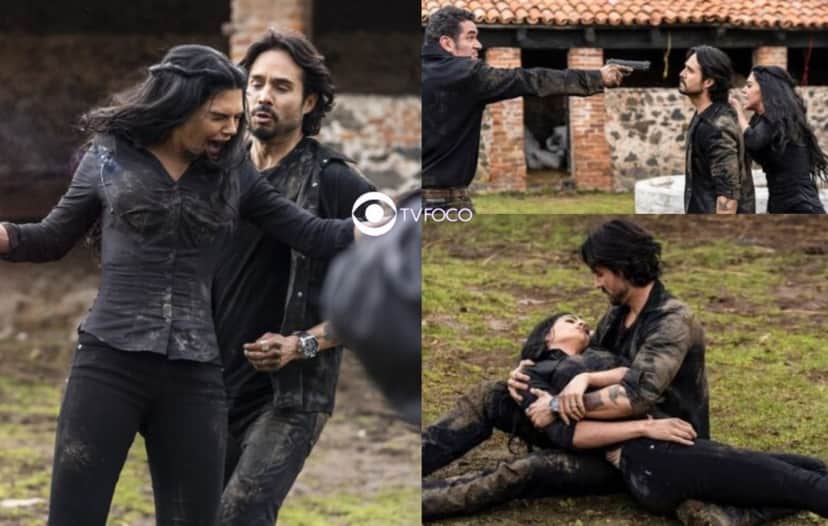 A Desalmada - Fernanda morre no final da novela? César e Rafael choram após Otávio acabar com a mocinha (Foto: Reprodução / Las Estrellas / Montagem TV Foco) A Desalmada - Fernanda morre no final da novela? César e Rafael choram após Otávio acabar com a mocinha (Foto: Reprodução / Las Estrellas / Montagem TV Foco)