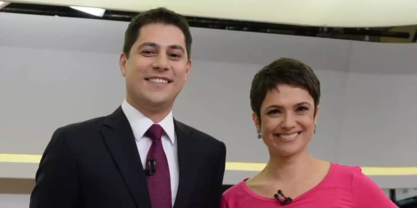 Evaristo Costa e Sandra Annenberg no Jornal Hoje. (Foto: Reprodução / Globo) Evaristo Costa e Sandra Annenberg no Jornal Hoje. (Foto: Reprodução / Globo)