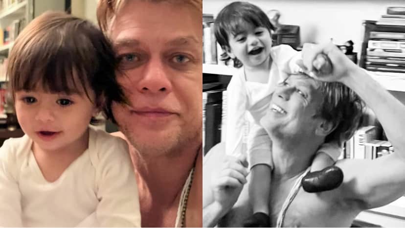 Fábio Assunção e sua filha menor, Alana Fábio Assunção e sua filha menor, Alana