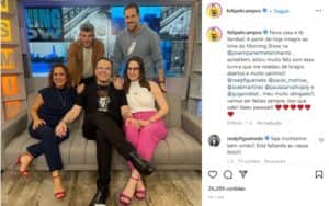 Após saída do ‘A Tarde É Sua’, da RedeTV!, Felipeh Campos comemora com equipe de trabalho em nova emissora (Foto: Reprodução / Instagram) Após saída do ‘A Tarde É Sua’, da RedeTV!, Felipeh Campos comemora com equipe de trabalho em nova emissora (Foto: Reprodução / Instagram)