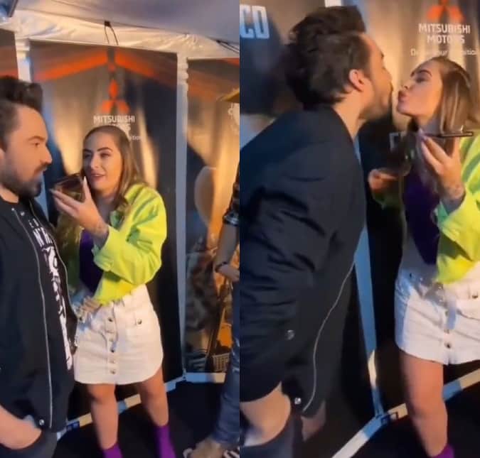 Fernando Zor é flagrado beijando repórter (Foto: Reprodução/Instagram) Fernando Zor é flagrado beijando repórter (Foto: Reprodução/Instagram)