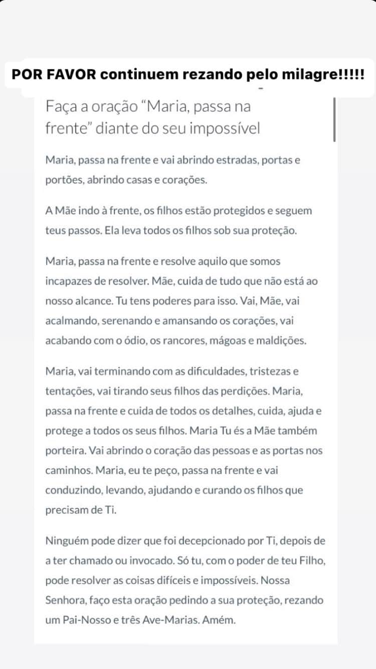 Filha de Susana Naspolini fez um apelo pelas redes sociais (Foto Reprodução/Internet) Filha de Susana Naspolini fez um apelo pelas redes sociais (Foto Reprodução/Internet)