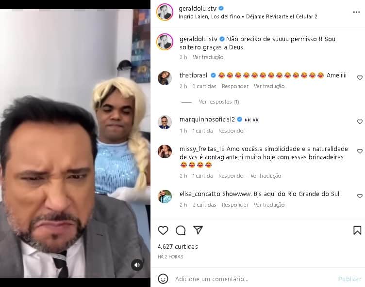 Geraldo Luís decidiu confirmar que estava solteiro e surpreendeu (Foto: Reprodução/ Instagram) Geraldo Luís decidiu confirmar que estava solteiro e surpreendeu (Foto: Reprodução/ Instagram)