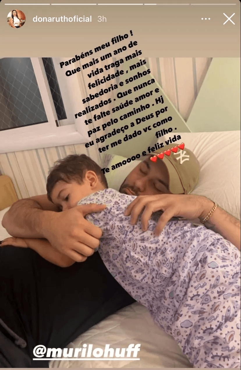 Ruth Dias publica homenagem para Murilo Huff (Foto: Reprodução/Instagram) Ruth Dias publica homenagem para Murilo Huff (Foto: Reprodução/Instagram)