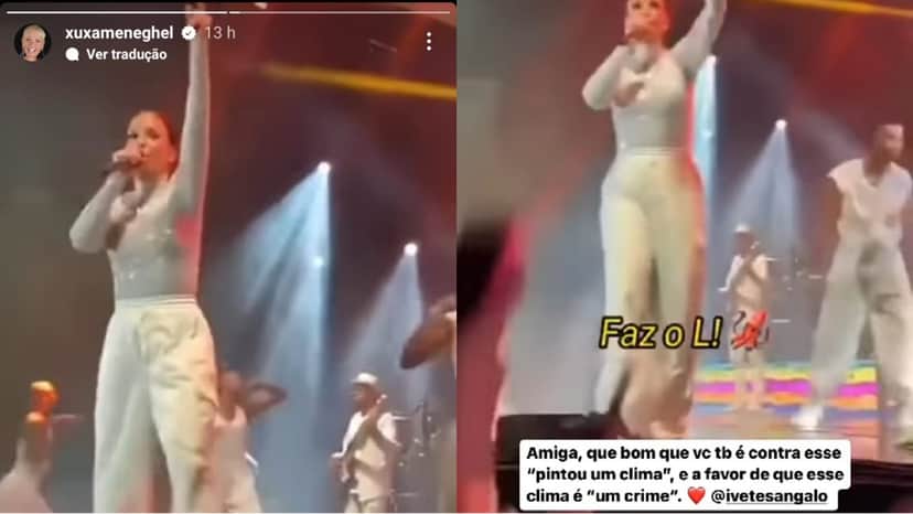 Xuxa Meneghel divulga video de Ivete e manda recado público sobre posicionamento político Xuxa Meneghel divulga video de Ivete e manda recado público sobre posicionamento político