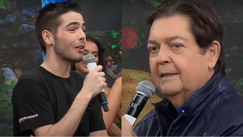 João Guilherme dá risada do comentário do pai famoso ao vivo João Guilherme dá risada do comentário do pai famoso ao vivo