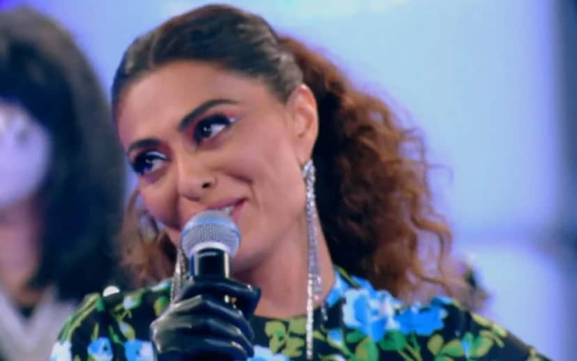 Juliana Paes demonstrou seu talento no Caldeirão e encantou Marcos Mion (Foto: Reprodução) Juliana Paes demonstrou seu talento no Caldeirão e encantou Marcos Mion (Foto: Reprodução)