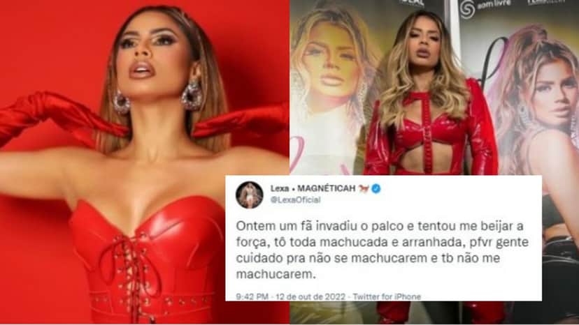 A cantora Lexa desabafa sobre fã que invadiu palco e tentou beijá-la A cantora Lexa desabafa sobre fã que invadiu palco e tentou beijá-la