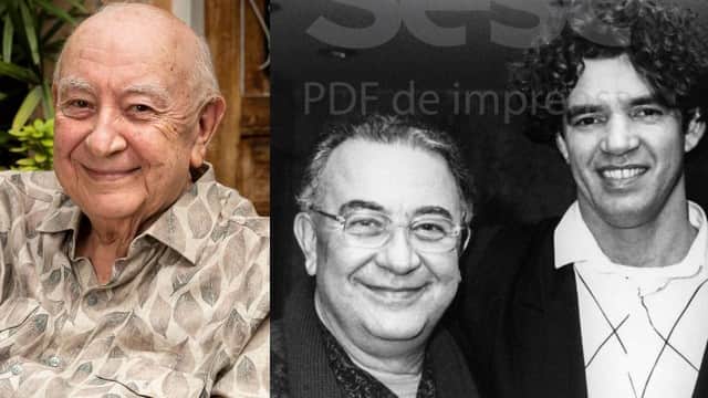 Sérgio Mamberti e seu parceiro Ed (Foto: Reprodução) Sérgio Mamberti e seu parceiro Ed (Foto: Reprodução)
