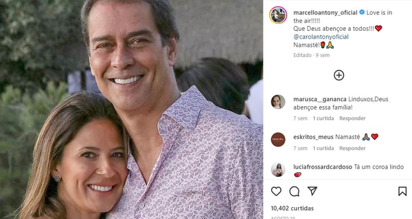 Marcello Antony, recatadíssimo, entrega registro com seu grande amor que é casado há anos Marcello Antony, recatadíssimo, entrega registro com seu grande amor que é casado há anos