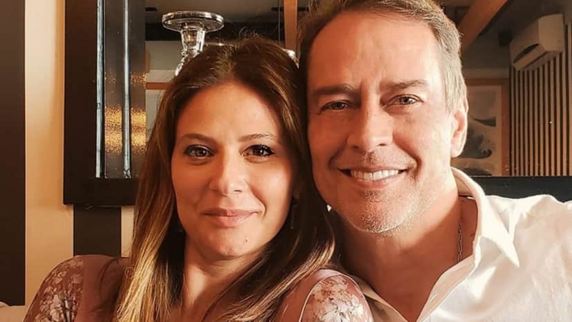 O ator e sua esposa, a chef Carolina Hollinger O ator e sua esposa, a chef Carolina Hollinger