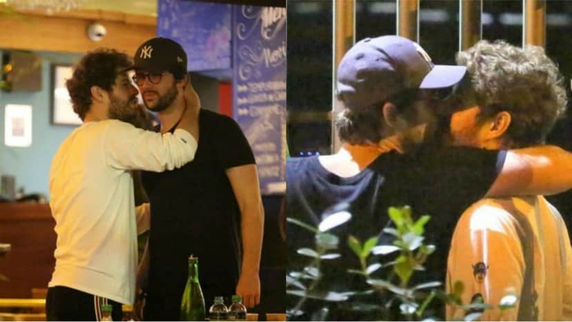 O galã foi flagrado aos beijos com Gil Coelho por paparazzo em 2018 O galã foi flagrado aos beijos com Gil Coelho por paparazzo em 2018