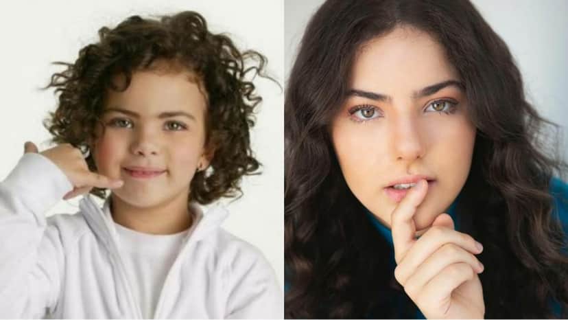 Rafaela Romolo aos 4 anos e aos 20, em 2020 Rafaela Romolo aos 4 anos e aos 20, em 2020