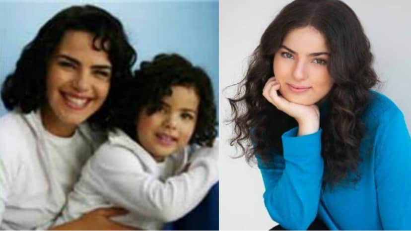 As atrizes em 2004 em campanha publicitária e atualmente, aos 22 anos As atrizes em 2004 em campanha publicitária e atualmente, aos 22 anos