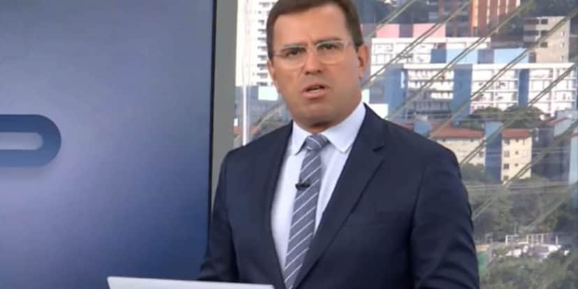 Rodrigo Bocardi também mostrou revolta ao falar da situação de Thiago Brennand, que está em Dubai (Reprodução: Globo) Rodrigo Bocardi também mostrou revolta ao falar da situação de Thiago Brennand, que está em Dubai (Reprodução: Globo)
