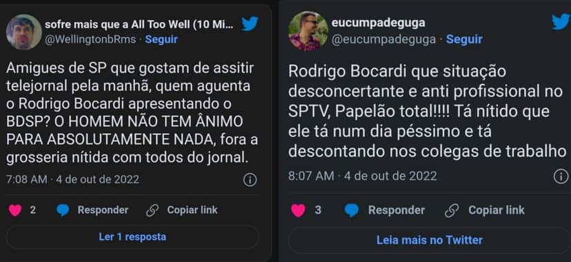 Internautas atacam atitude de Rodrigo Bocardi na internet Internautas atacam atitude de Rodrigo Bocardi na internet