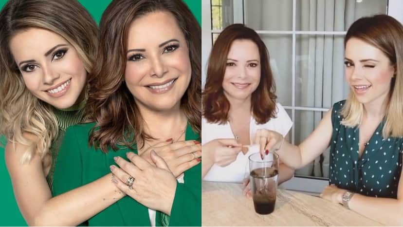 Mãe e filha em campanha publicitária sobre colágeno, aproveitando a aparência jovial de ambas em 2020 Mãe e filha em campanha publicitária sobre colágeno, aproveitando a aparência jovial de ambas em 2020