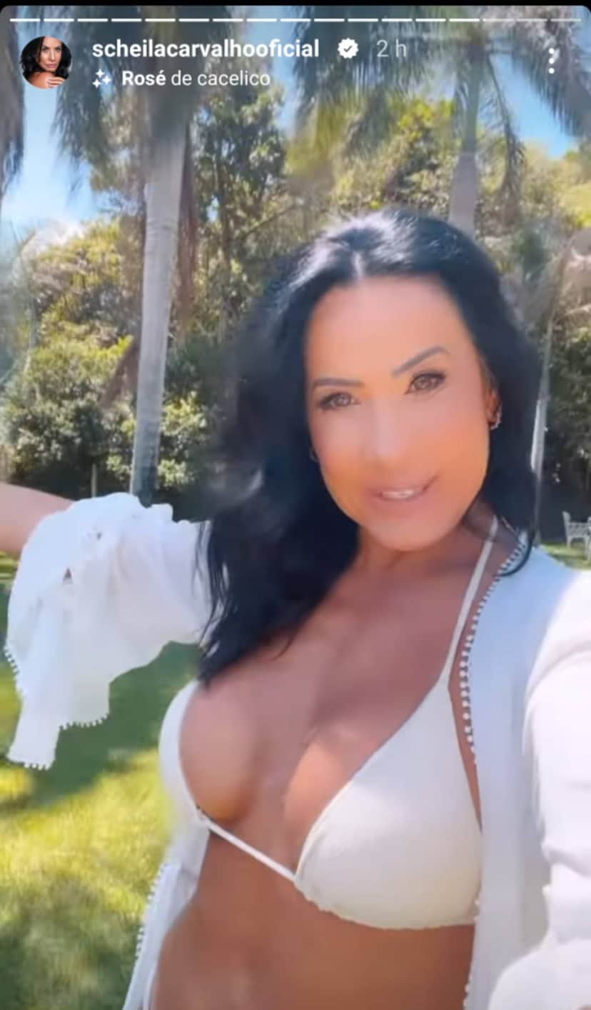 Scheila Carvalho, exibiu suas curvas muito saradas em cliques de biquíni e impressionou com seu corpão - Foto Reprodução Instagram Scheila Carvalho, exibiu suas curvas muito saradas em cliques de biquíni e impressionou com seu corpão - Foto Reprodução Instagram