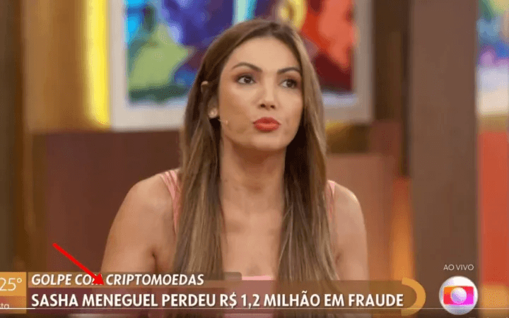 Patrícia Poeta comete gafe com Sasha (Foto: Reprodução) Patrícia Poeta comete gafe com Sasha (Foto: Reprodução)