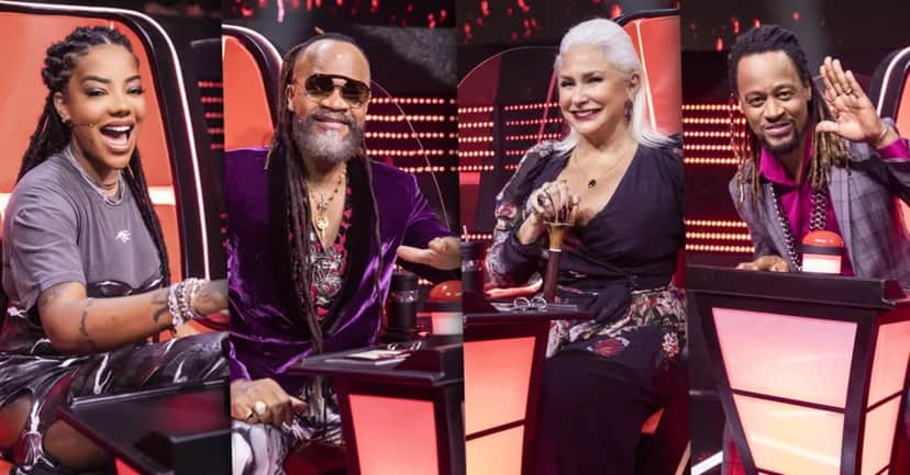 Time de técnicos do "The Voice+" na Globo (Foto Reprodução/Gshow) Time de técnicos do "The Voice+" na Globo (Foto Reprodução/Gshow)