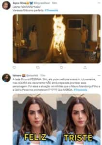 Internautas repercutiram a estreia de Jade Picon em Travessia (Foto: Reprodução / Twitter) Internautas repercutiram a estreia de Jade Picon em Travessia (Foto: Reprodução / Twitter)