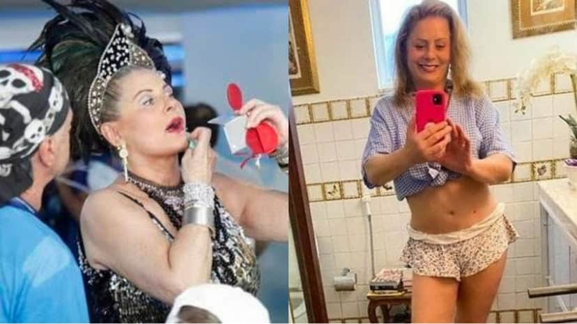 Vera Fischer antes e depois do vício de drogas Vera Fischer antes e depois do vício de drogas
