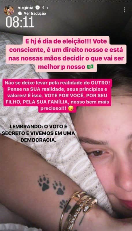 Virgínia Fonseca decidiu se pronunciar e dividiu opiniões (Foto: Reprodução/ Instagram) Virgínia Fonseca decidiu se pronunciar e dividiu opiniões (Foto: Reprodução/ Instagram)