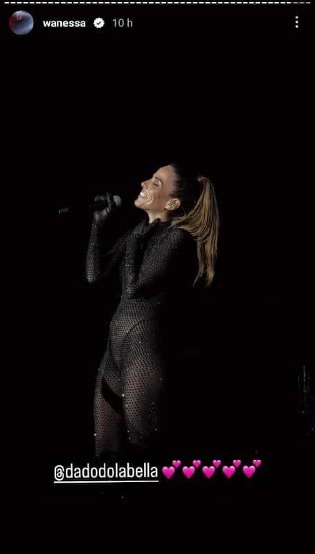 Dado Dolabella interrompeu show de Wanessa e se derreteu pela cantora (Foto: Reprodução/ Instagram) Dado Dolabella interrompeu show de Wanessa e se derreteu pela cantora (Foto: Reprodução/ Instagram)