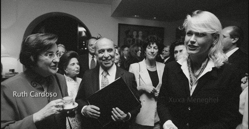 Roberto promoveu eventos com a classe artística e figuras importantes por décadas, Xuxa Meneghel foi uma delas (Foto Reprodução/Acervo) Roberto promoveu eventos com a classe artística e figuras importantes por décadas, Xuxa Meneghel foi uma delas (Foto Reprodução/Acervo)
